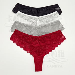 Ladie's Lace V Panties Elastic Waistband