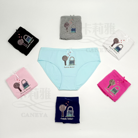 Women Cute Cotton Underwear Cartoon Printing Panties for Female
