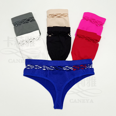 Customize Women Inner Wear Ladies Thongs, Hollow Out Sexy Panties